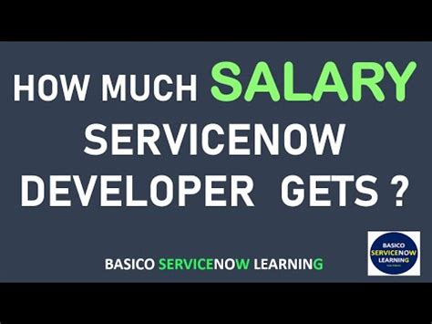 Washington, DC. . Servicenow developer salary
